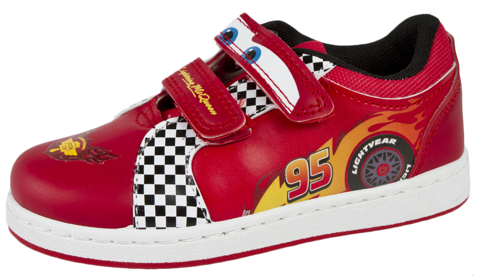 Boys Cars Lightning McQueen Skate Trainers Casual Character Sports
